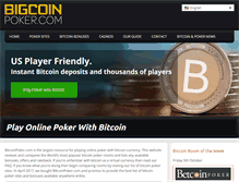Tablet Screenshot of bigcoinpoker.com